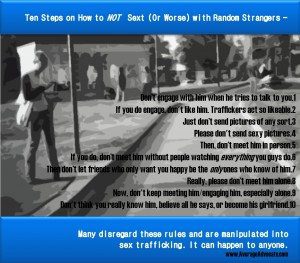 Don't Be Digital Sex Trafficking Prey: Ten-Steps for How Not to Sext