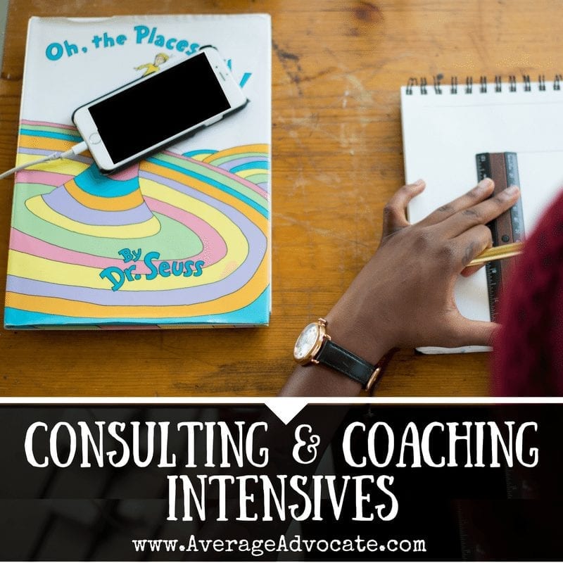 Coaching and consulting intensives with Average ADvocate