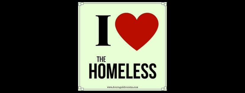 I love the homeless image