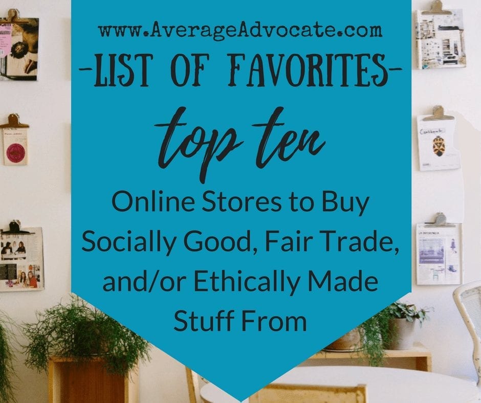 List of Favorite socially good stores
