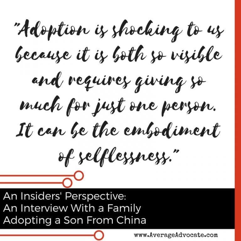 adoption is shocking from An Insiders Perspective: Interivew with a family Adopting a Son from China