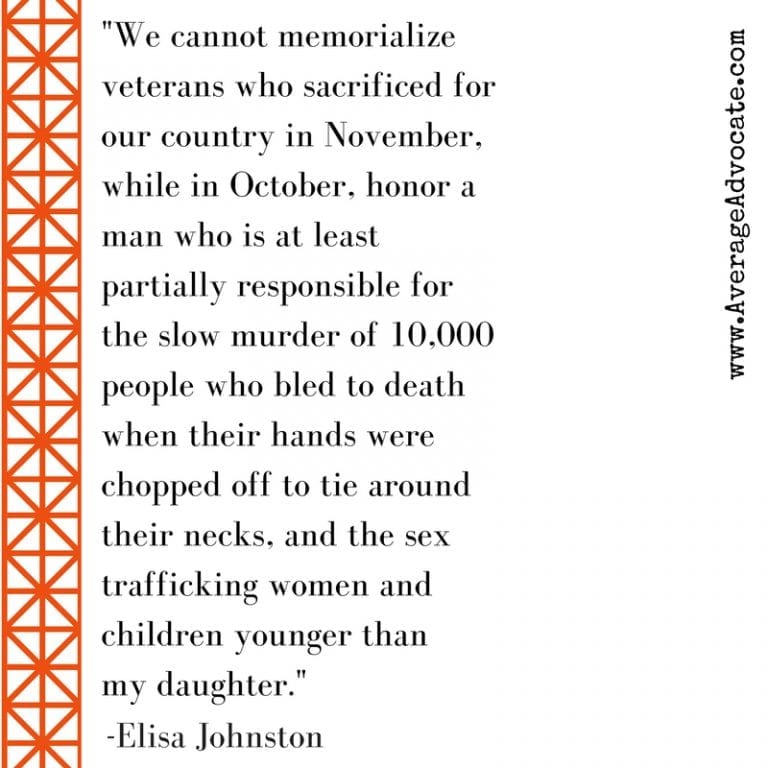 Elisa Johnston Quote on Columbus Day