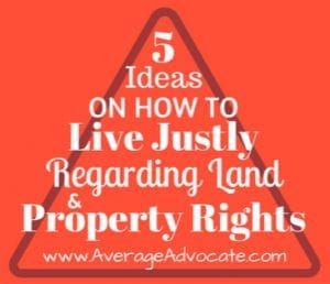 Living Justly for land and property rights