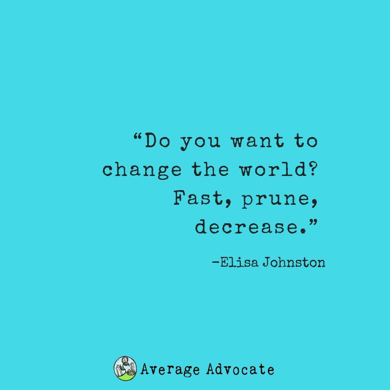 If You Want To Change the World You Have To Fast