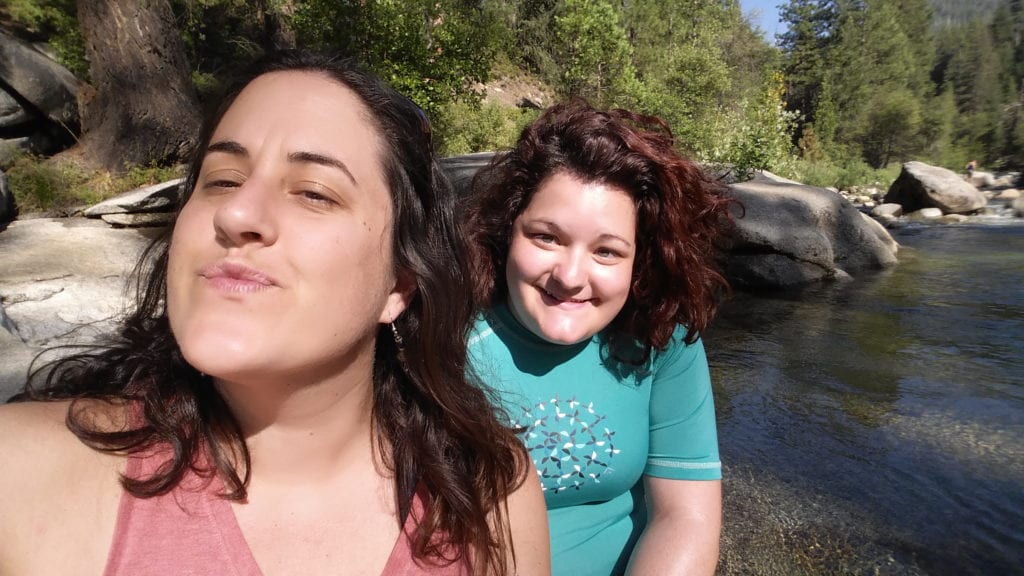 Elisa and Megan at Yosemite National Park West