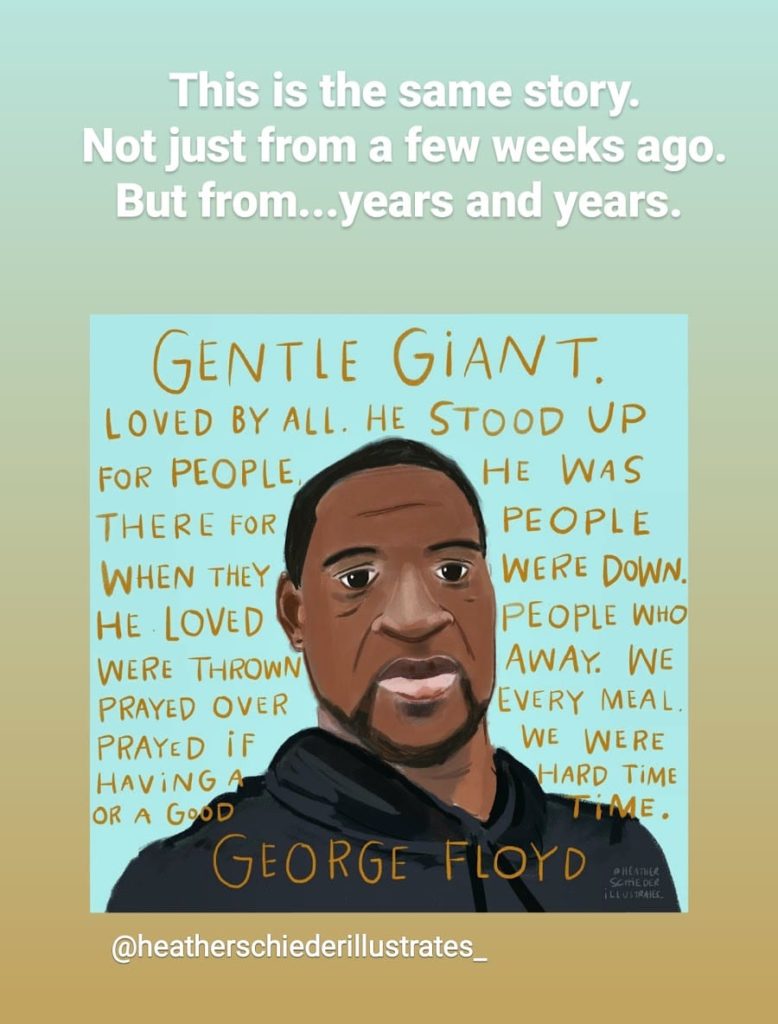 Justice for George Floyd artwork