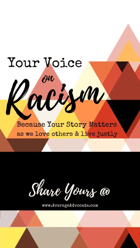 What is your voice on racism? We need to hear it.