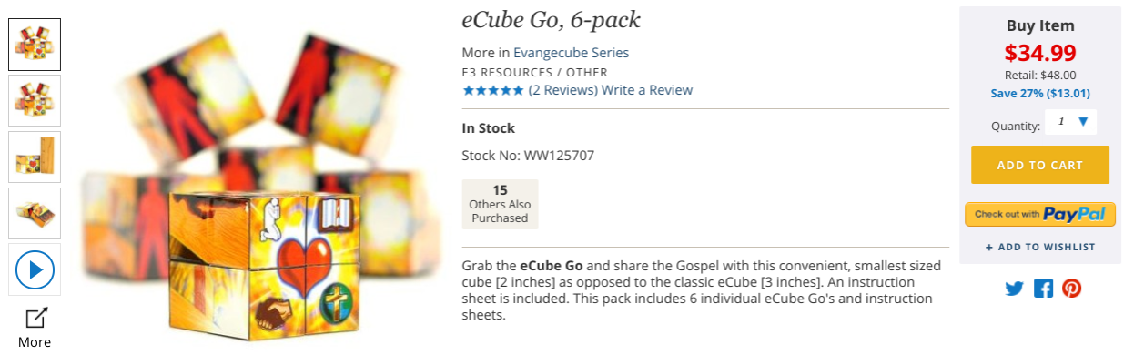 eCube for sharing your faith