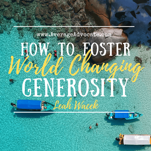 How To Foster Generosity