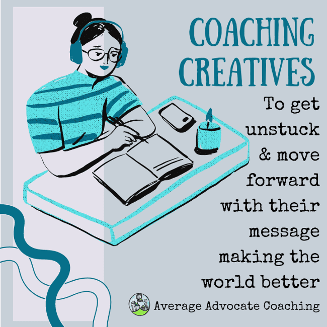 Coaching creatives and Coaching Writers 