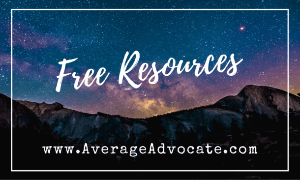 free resources for Average ADvocates