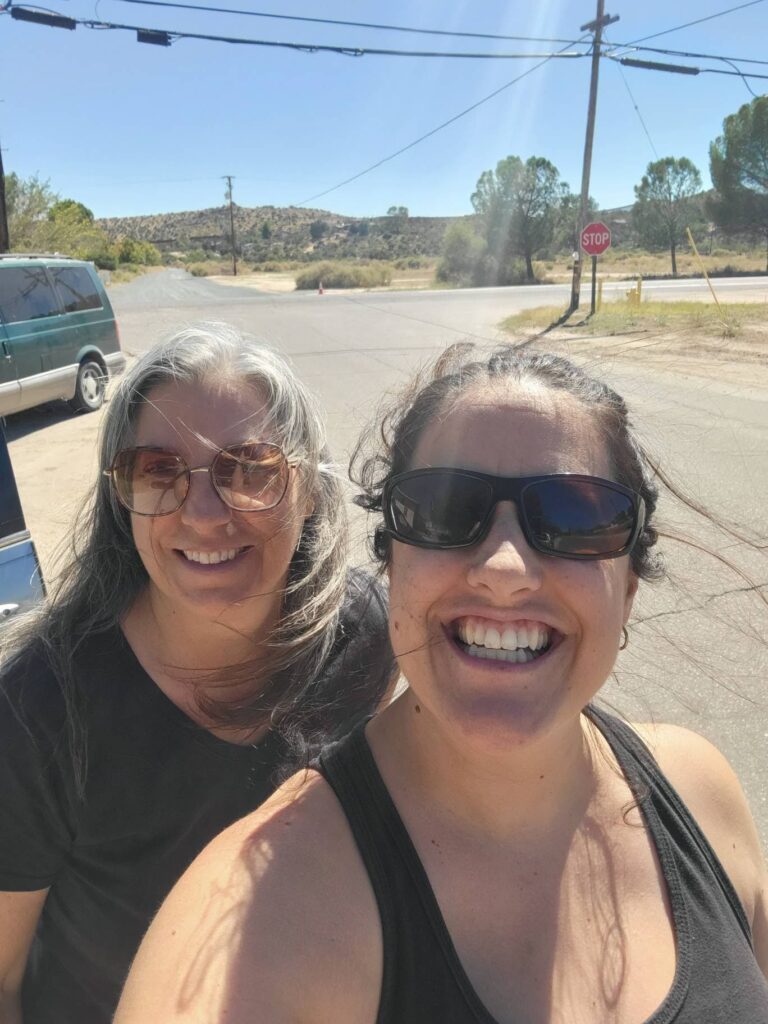 Humanitarian Aid Workers in Jucumba California for Migrants at outdoor detention camp