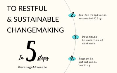 Five Steps To Begin Restful Changemaking