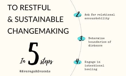 Five Steps To Begin Restful Changemaking