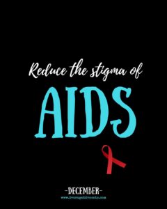 December AIDS and HIV awareness month