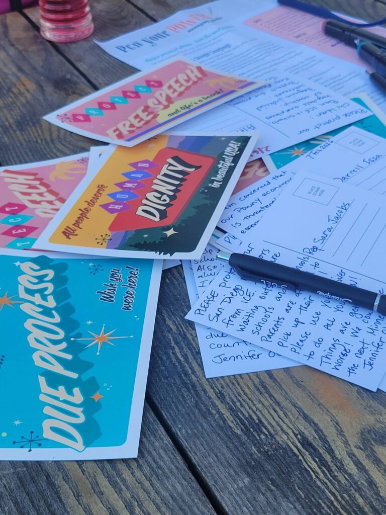 Postcards for Government Representatives For social change