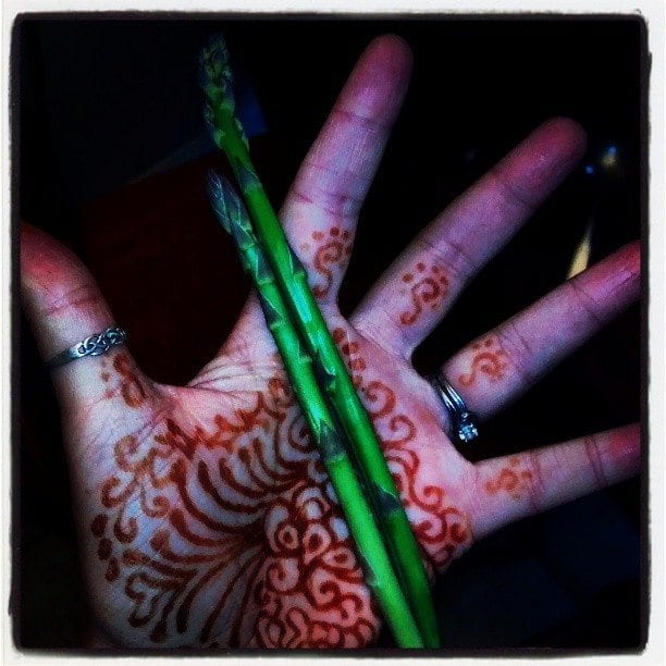 henna and asparagus