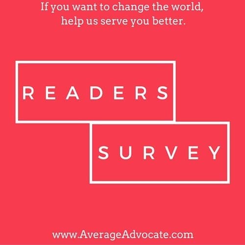 Readers Survey Average Advocate
