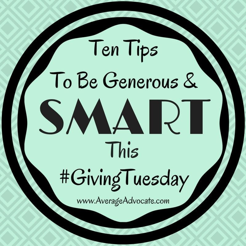 www.AverageAdvocate.com Smart generosity