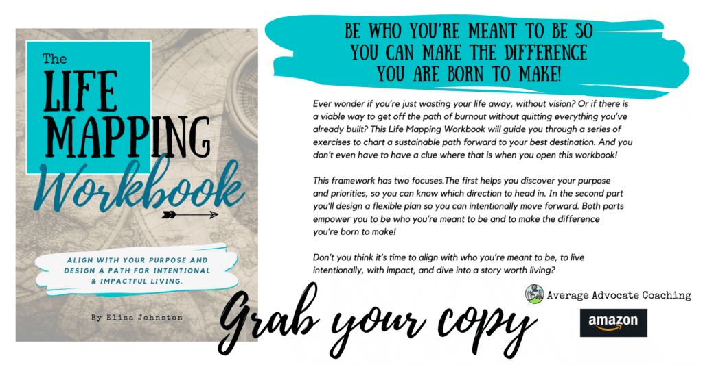 Life Mapping Workbook Banner. By Elisa Johnston Coaching